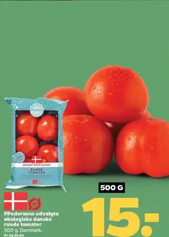 Netto Ppedersens Udvalgte økologiske Danske Runde Tomater tilbud