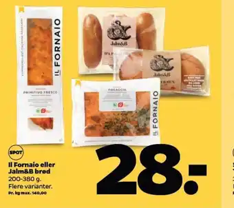 Netto Il Fornaio eller Jalm&B Brød tilbud