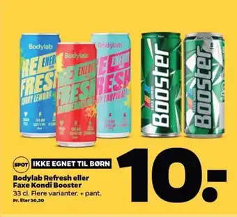 Netto Bodylab Refresh eller Faxe Kondi Booster tilbud