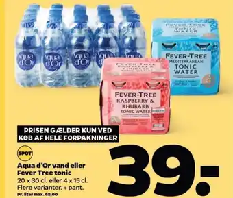 Netto Aqua D'Or Vand eller Fever Tree Tonic tilbud