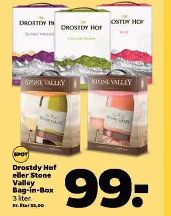 Netto Drosty Hof eller Stone Valley Bag- in- box tilbud