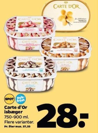 Netto Carte D'Or Isbæger tilbud