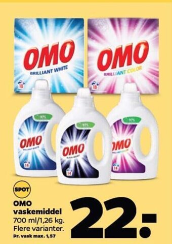 Netto Omo Vaskemiddel tilbud
