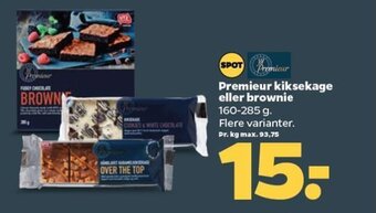 Netto Premieur Kiksekage eller Brownie tilbud