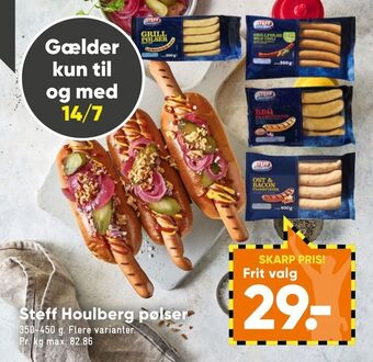 Bilka Steff Houlberg pølser tilbud