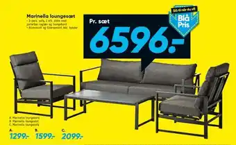 Bilka Marinella loungesæt tilbud