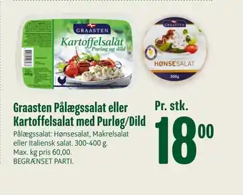 Graasten Pålægssalat eller Kartoffelsalat med Purløg/Dild