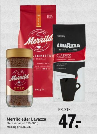 SPAR Merrild eller Lavazza tilbud