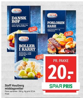 SPAR Steff Houlberg middagsretter tilbud