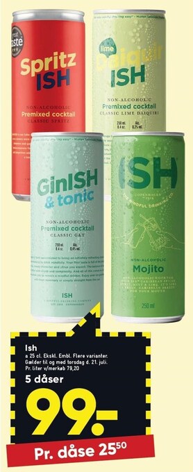 Bilka Ish 5 dåser tilbud