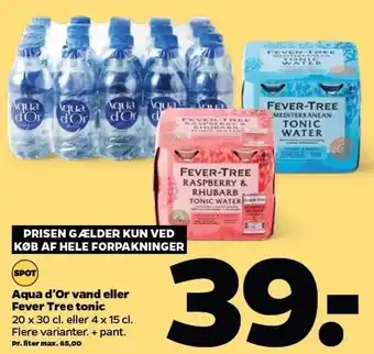 Netto Aqua d'Or vand el. Fever Tree tonic tilbud