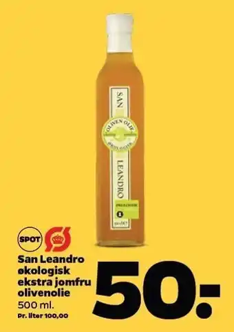 Netto San Leandro øko ekstra jomfru olivenolie tilbud