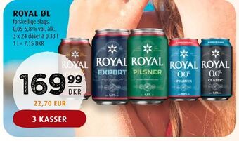 Scandinavian Park Royal øl tilbud