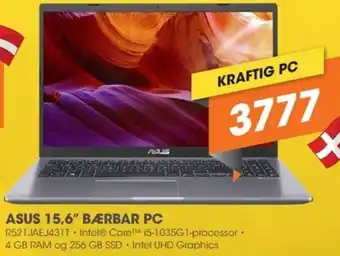 Expert Asus 15,6" Bærbar PC R521JAEJ43IT tilbud