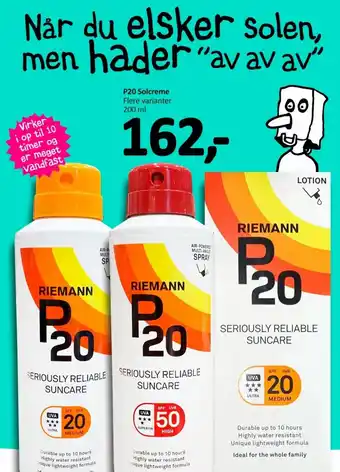 P20 Solcreme