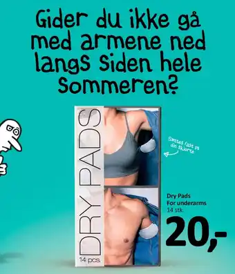 Normal Dry Pads For Underarms tilbud
