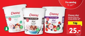 Lidl Cheasy skyr tilbud