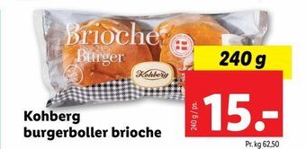 Lidl Kohberg burgerboller brioche tilbud