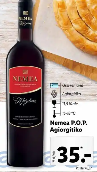 Lidl Nemea P.O.P Agiorgitiko tilbud