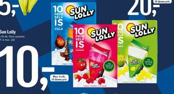 Føtex Sun lolly is frys selv tilbud