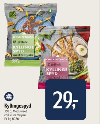 Føtex Chick n quick kyllingespyd tilbud