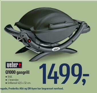 Føtex Weber gasgrill tilbud