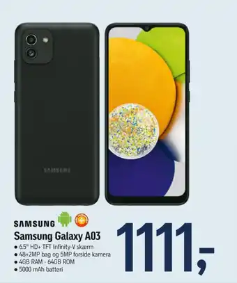Føtex Samsung galaxy a03 mobiltelefon tilbud