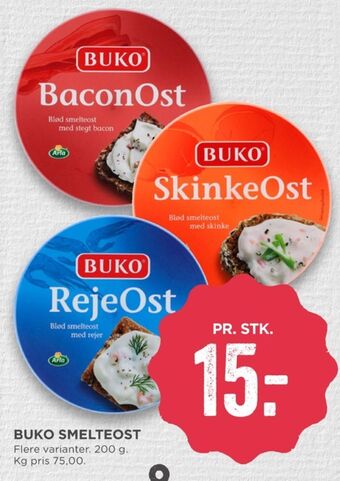 MENY Buko smelte smøreost rejeost tilbud