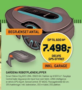 XL-BYG Gardena robotplæneklipper tilbud