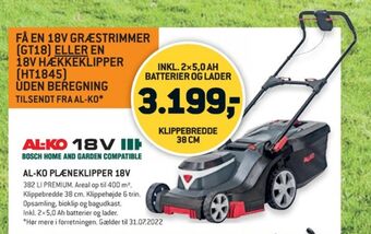 XL-BYG Al-ko plæneklipper tilbud