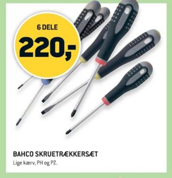 XL-BYG Bahco skruetrækkersæt tilbud
