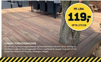 XL-BYG Cumaru terrassebrædder tilbud