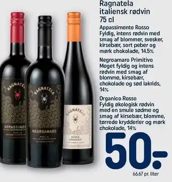REMA 1000 Ragnatela italiensk rødvin tilbud