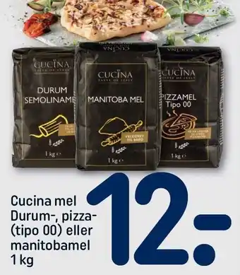 REMA 1000 Cucina mel Durum-Pizza (tipo 00) el. manitobamel tilbud