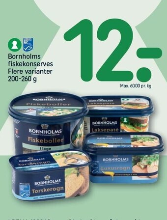 REMA 1000 Bornholms fiskekonserves tilbud