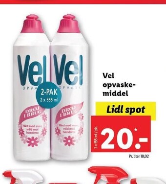 Lidl Vel opvaskemiddel tilbud