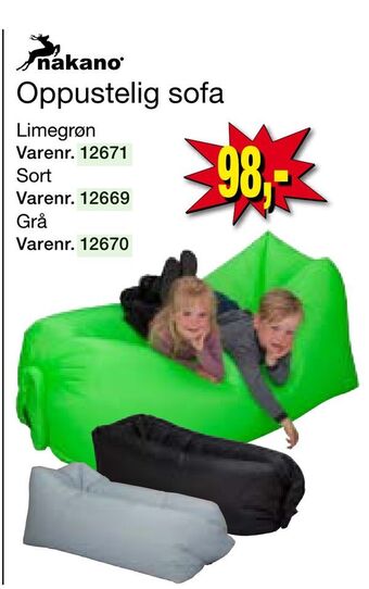 Harald Nyborg Oppustelig sofa tilbud