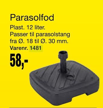 Harald Nyborg Parasolfod tilbud