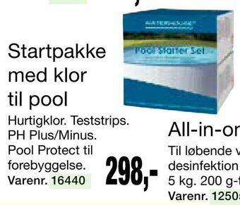 Harald Nyborg Startpakke med klor til pool tilbud
