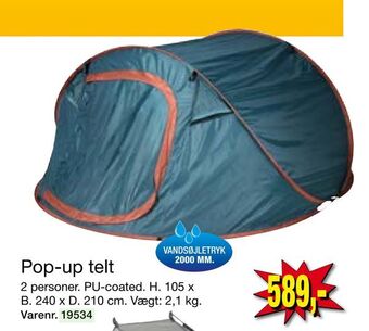 Harald Nyborg Pop-up telt tilbud
