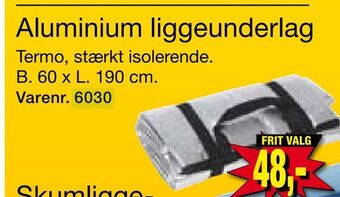 Harald Nyborg Aluminium liggeunderlag tilbud