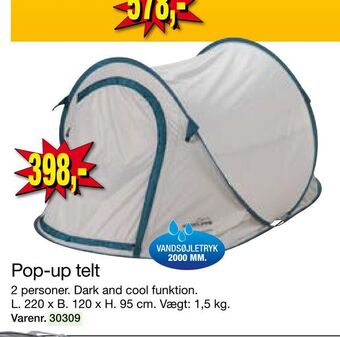 Harald Nyborg Pop-up telt tilbud