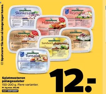 Netto Salatmesteren Pålægssalater tilbud