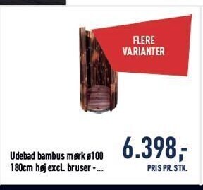 Johannes Fog Udebad bambus tilbud