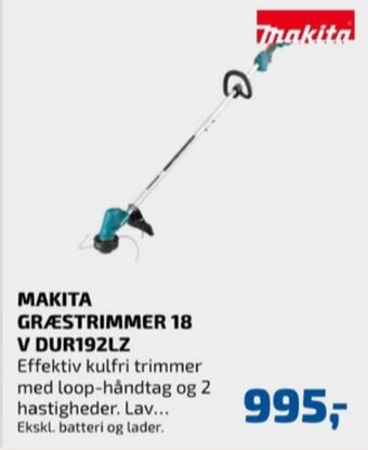 Davidsen Makita græstrimmer tilbud