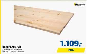 Davidsen Scandiwood bordplade tilbud