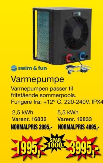 Harald Nyborg Swim & fun varmepumpe tilbud