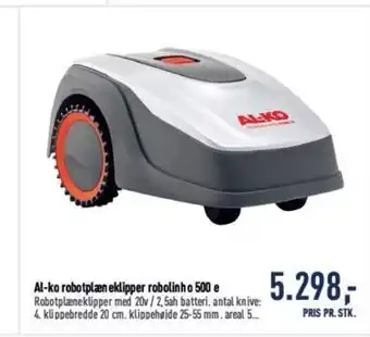 Johannes Fog Al-Ko Robotplæn eklipper Robolinho 500 tilbud