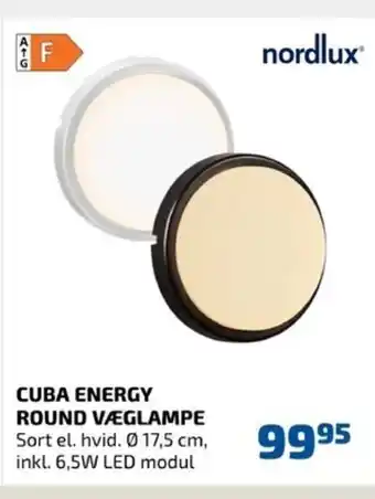 Cuba Energy Round Væglampe