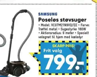 Samsung Poseløs Støvsuger